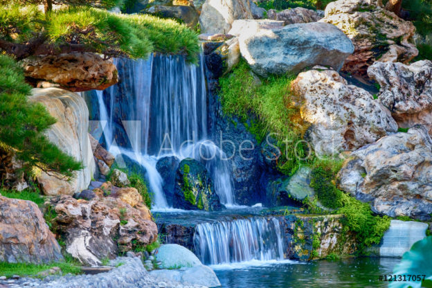 Foto behang watervallen